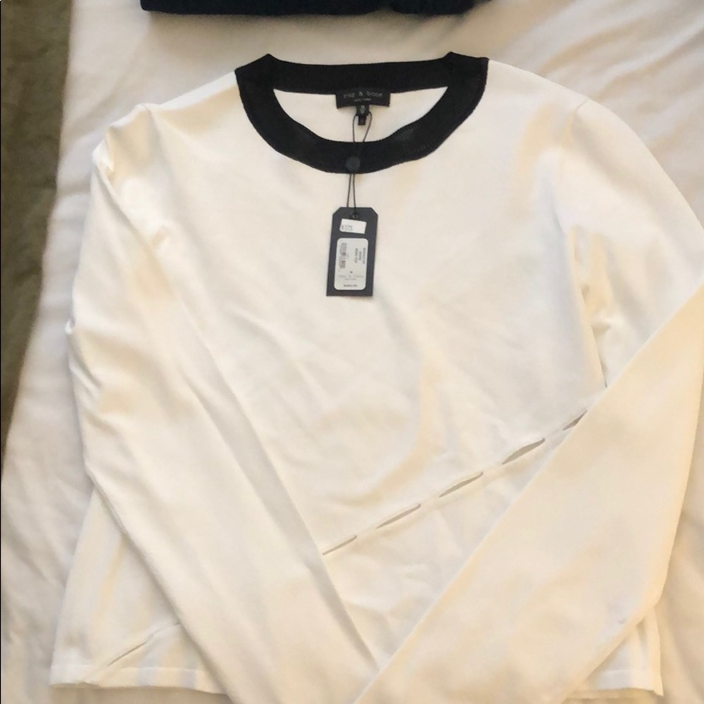 Rag + Bone long sleeve too with cutout detail